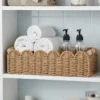 61C9cnuqSaL._AC_SL1024 CubesLand Scalloped Toilet Paper Storage Basket with Handle
