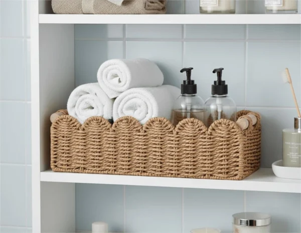 61C9cnuqSaL._AC_SL1024 CubesLand Scalloped Toilet Paper Storage Basket with Handle